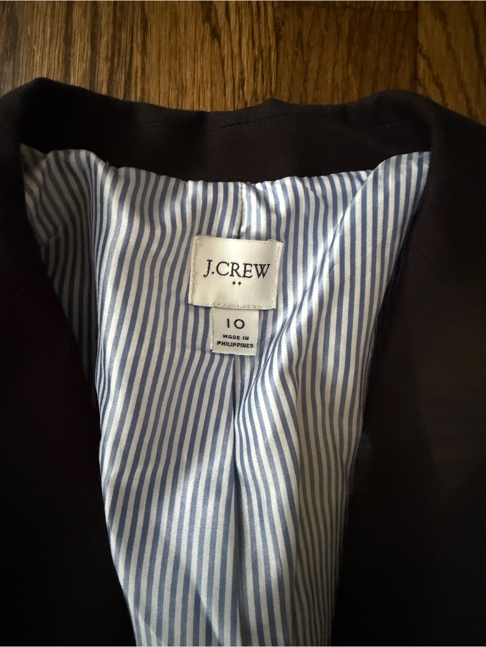 J. Crew schoolboy blazer BLACK SIZE 10.  So cute- dress up or down! - Picture 2 of 8